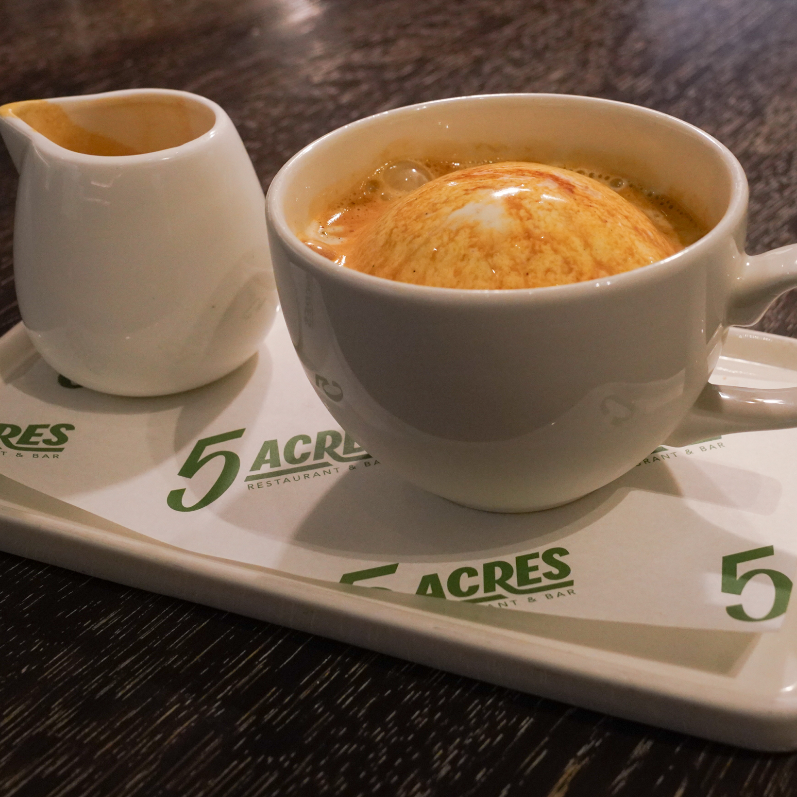A cup of affogato from 5 Acres at Rockefeller Center