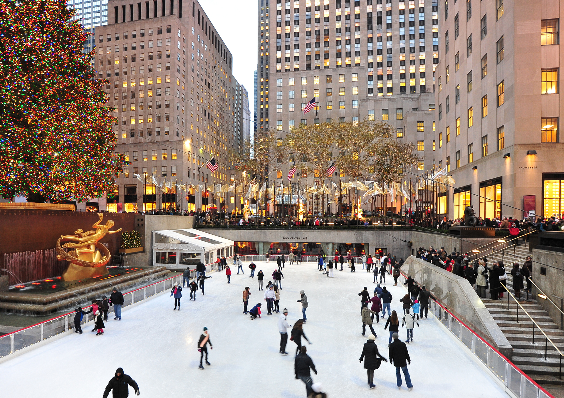The Rink during the holidays