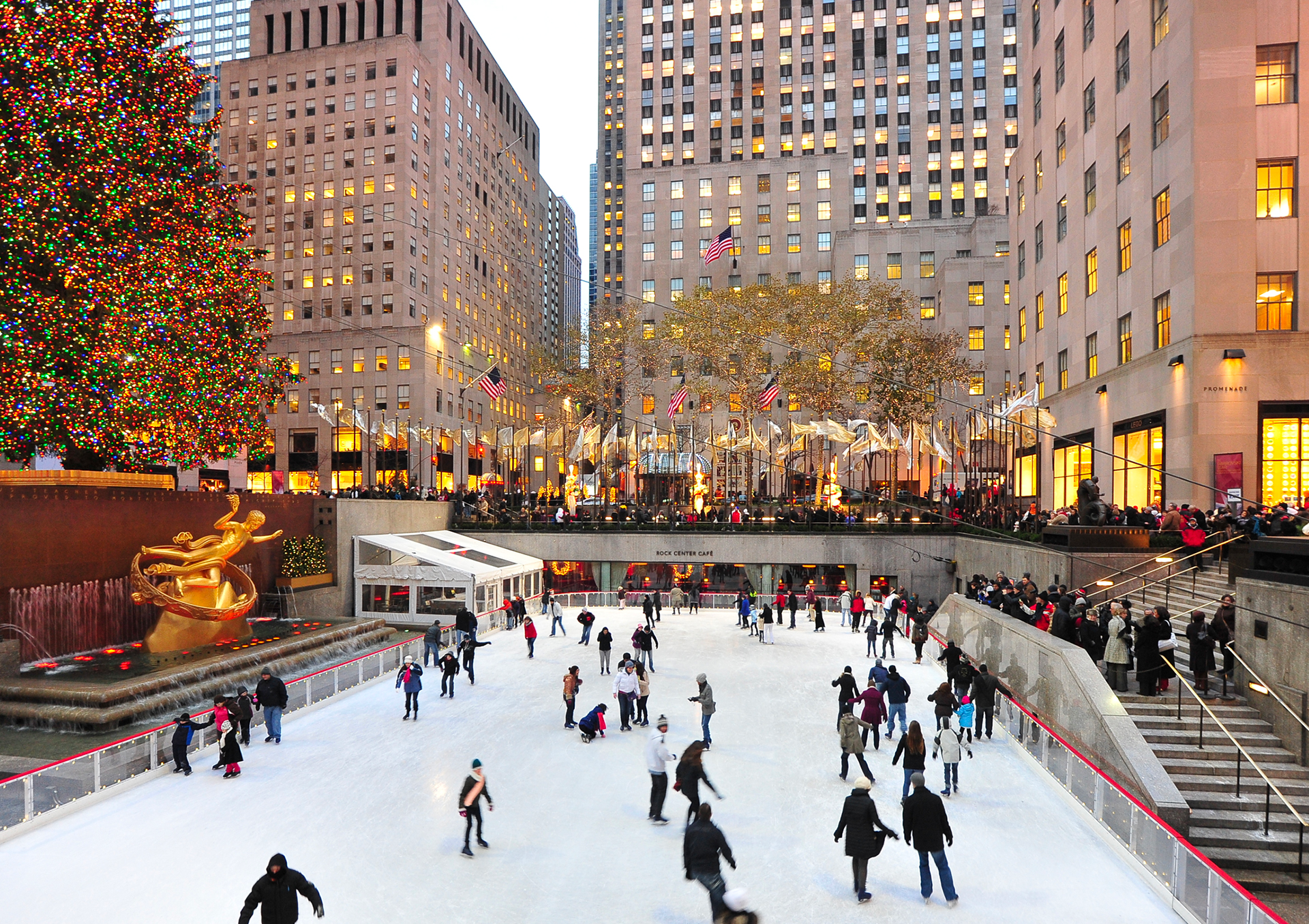 The Rink during the holidays