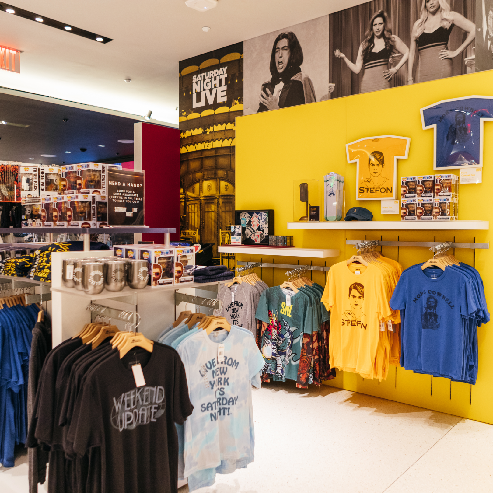 Items on display at The Store at NBC Studios