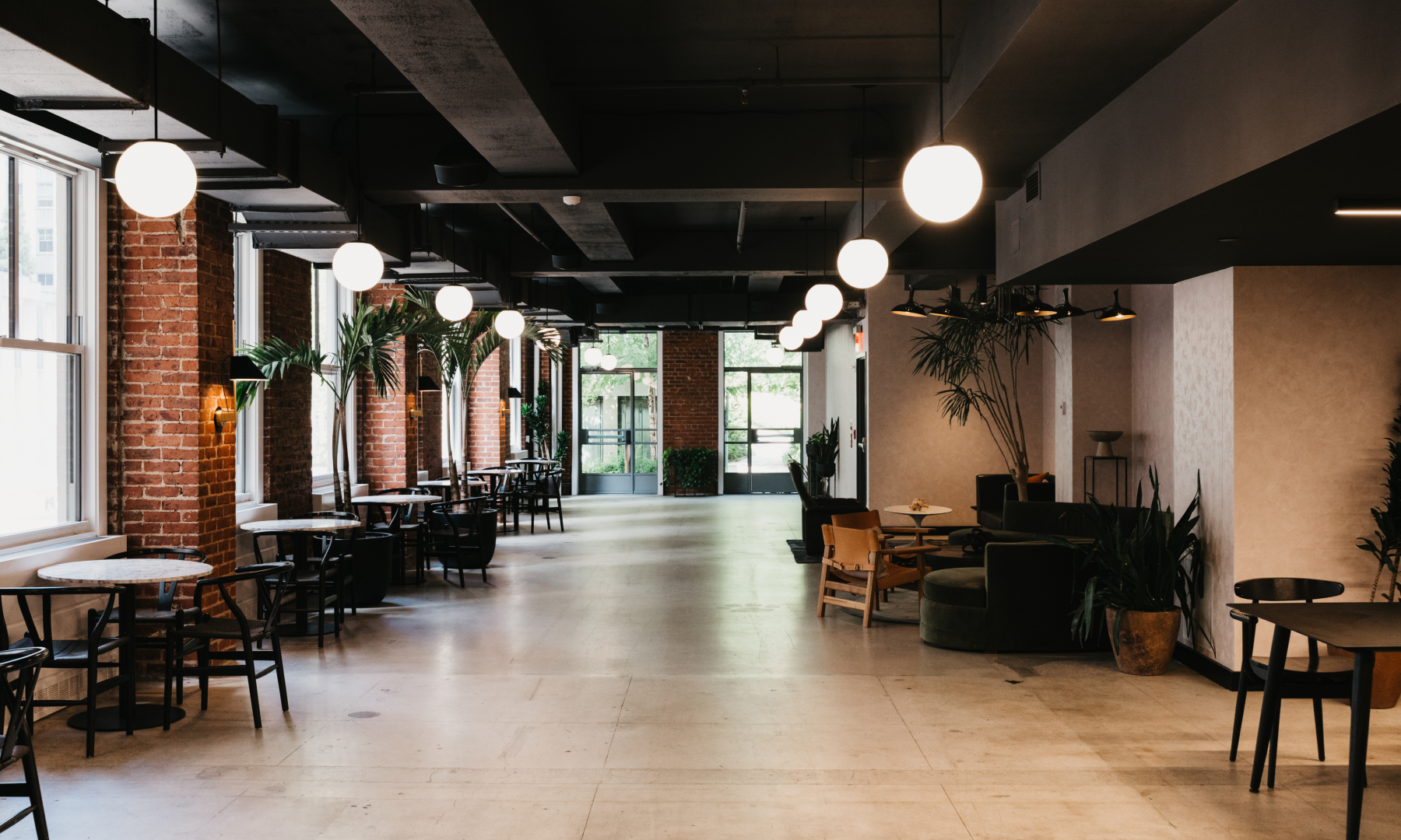 Interior lounge area at Radio Park