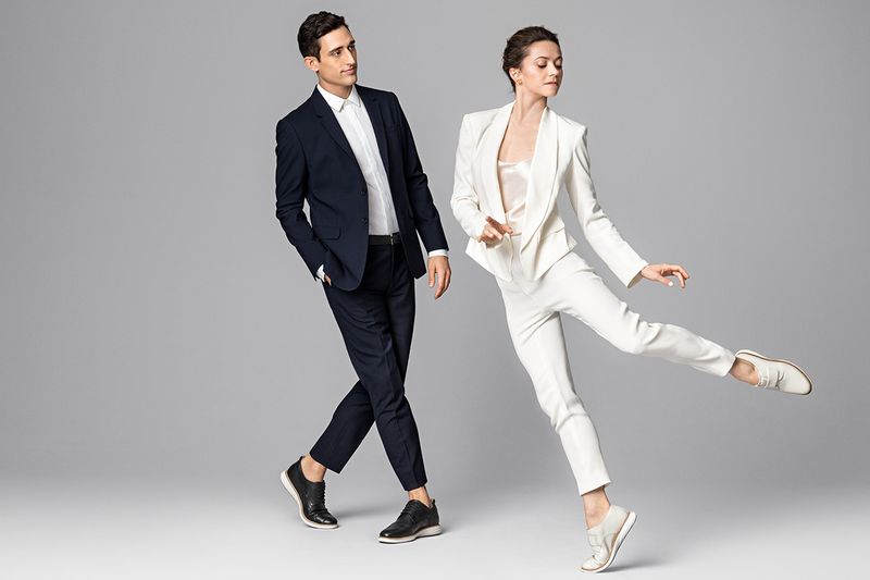 male and female Cole Haan models