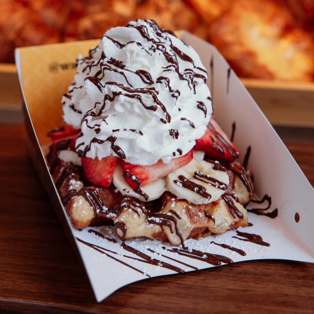 Liège-style wafel from the Wafels & Dinges Truck at Rockefeller Center
