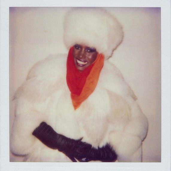 Polaroid of Grace Jones taken by Andy Warhol