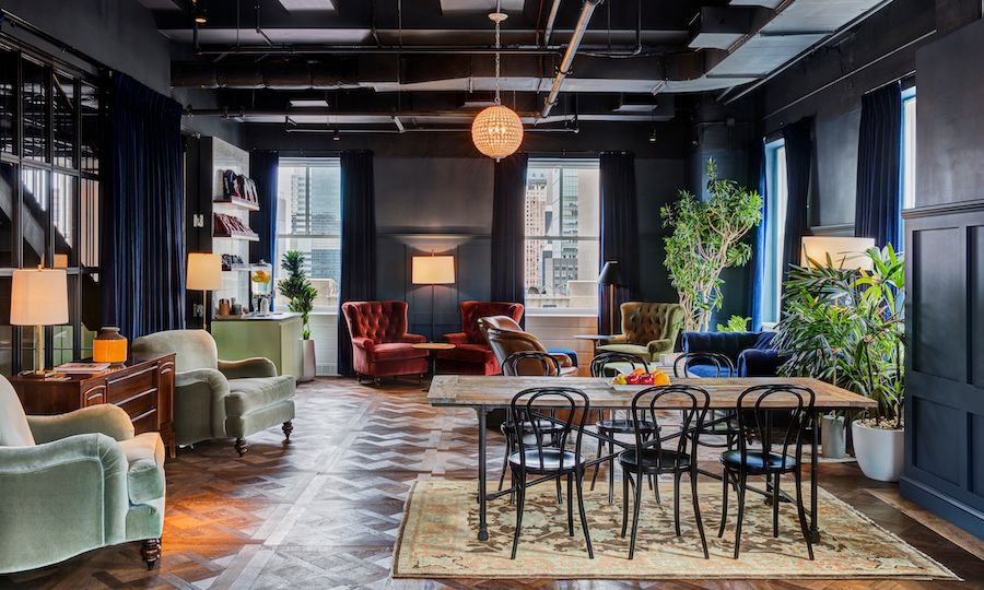 Sitting area at The Clubhouse at Rockefeller Center