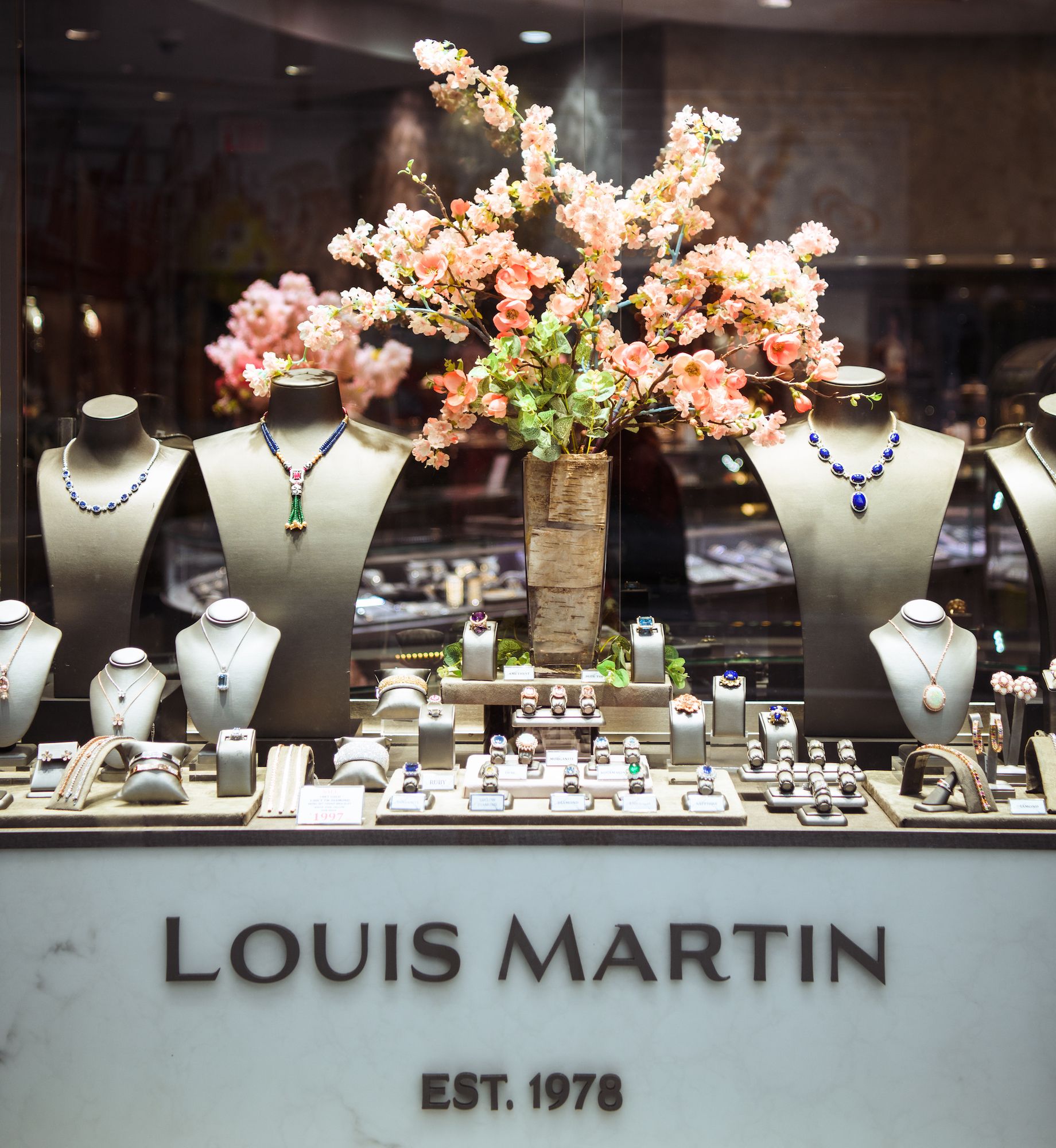 Watches on display at Louis Martin at Rockefeller Center