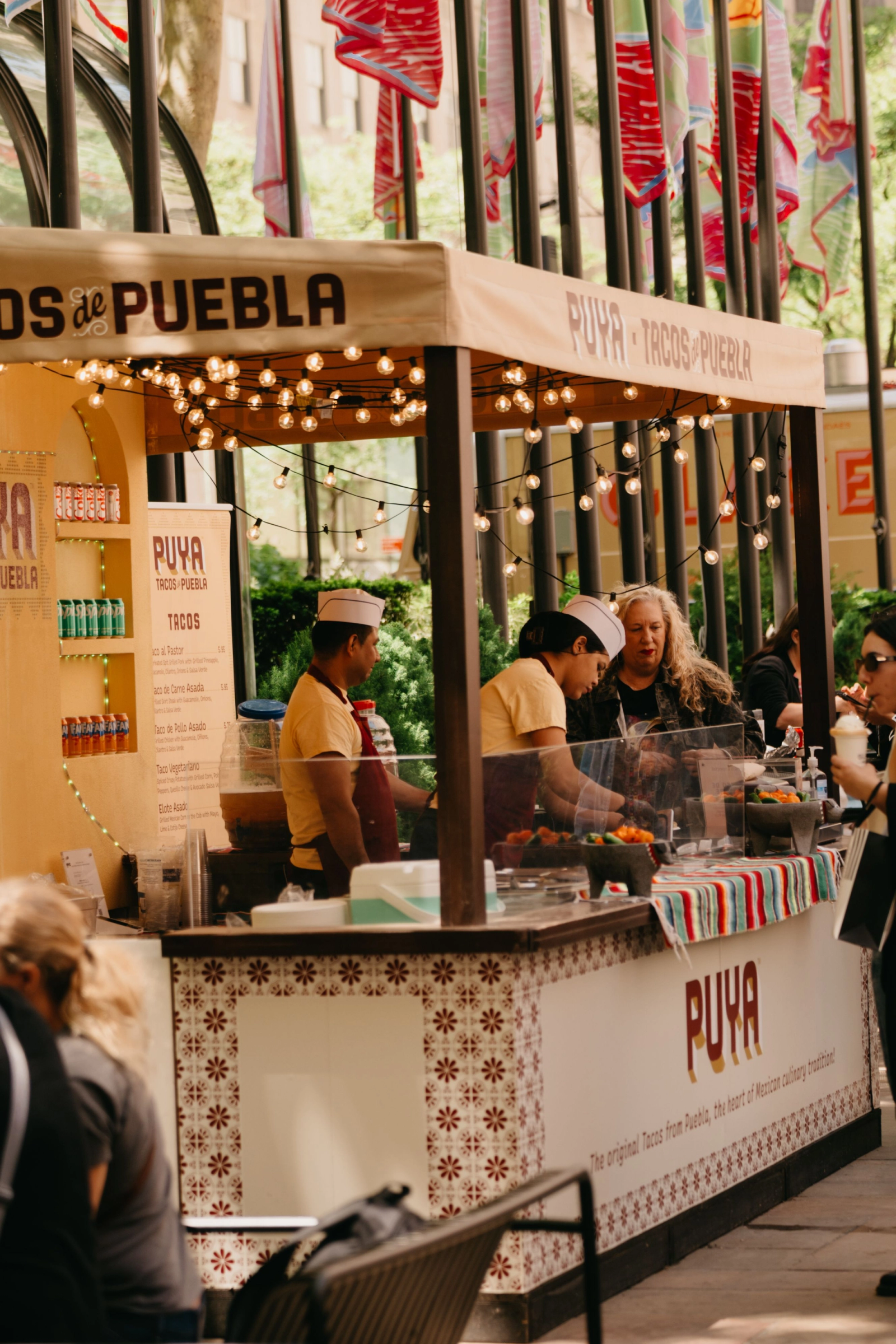 a food truck at rockefeller center