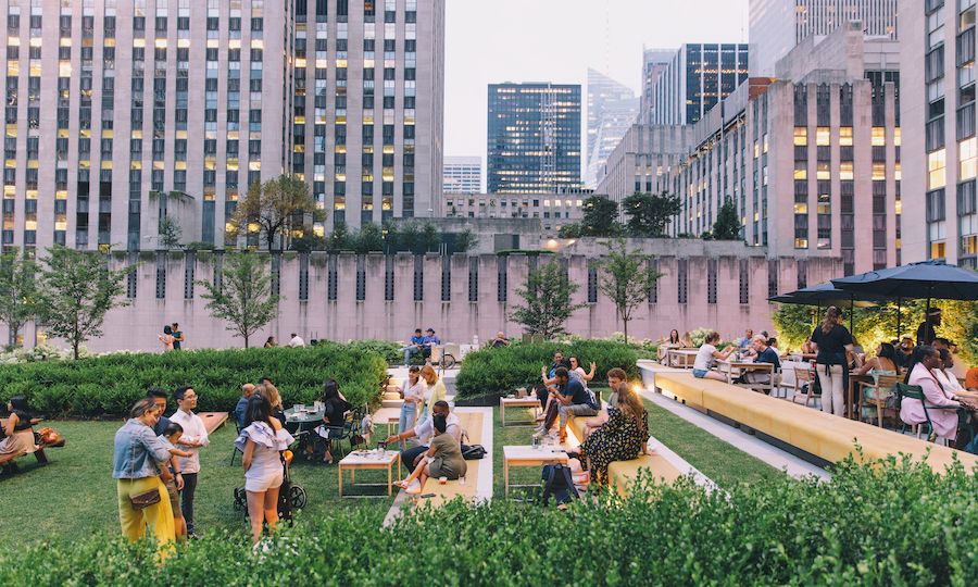 Groups of people at Radio Park
