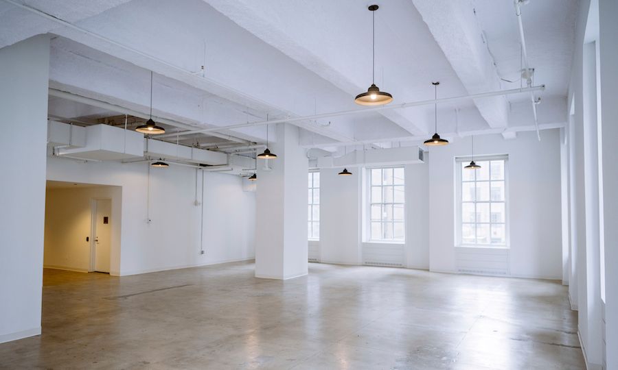 Interior loft space at 610 Loft & Garden