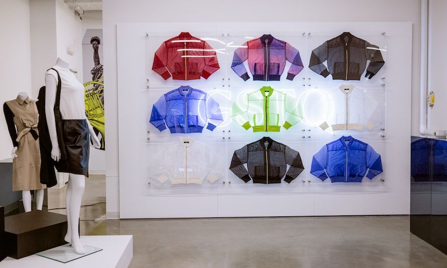 Mannequins and jackets on display at GSTQ