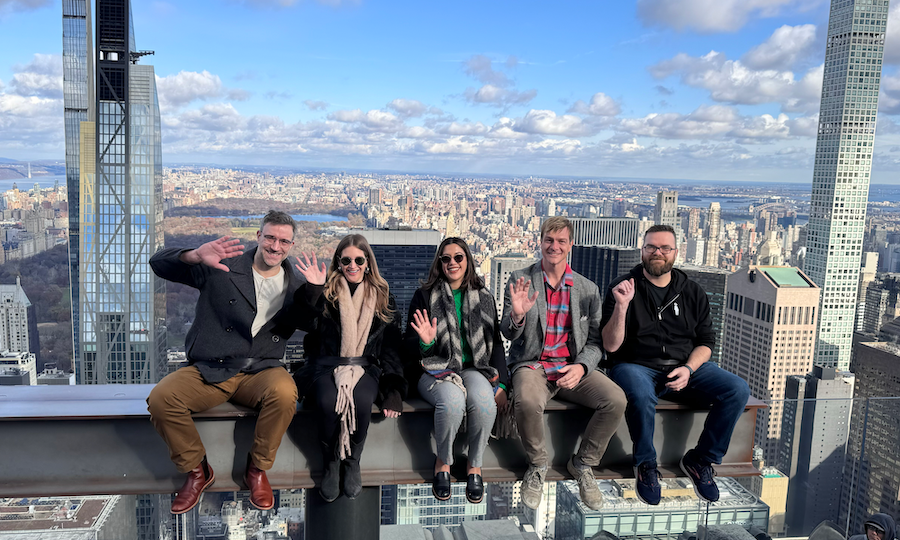 Big Human team at Top of the Rock