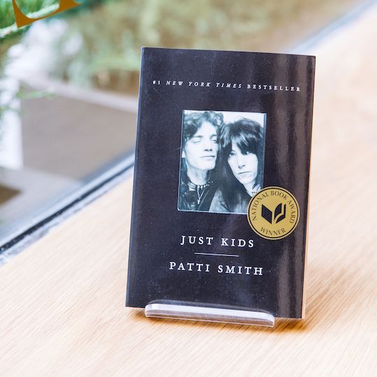 "Just Kids" by Patti Smith, available at McNally Jackson at Rockefeller Center