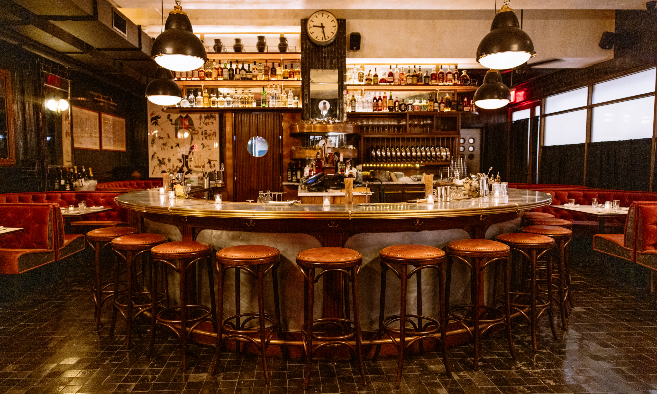 Bar area at Smith & Mills at Rockefeller Center