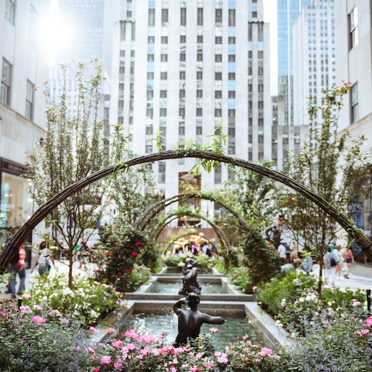 The Channel Gardens at Rockefeller Center