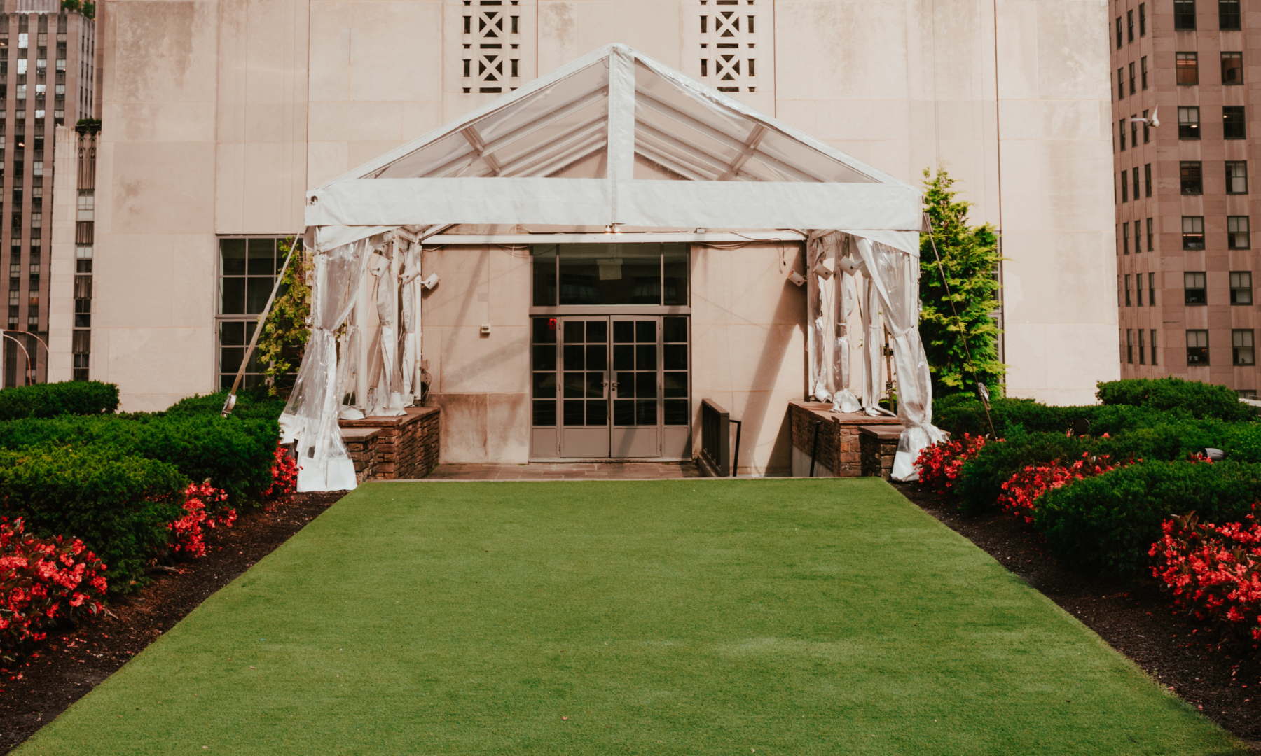 A large grassy area at 620 Loft & Garden