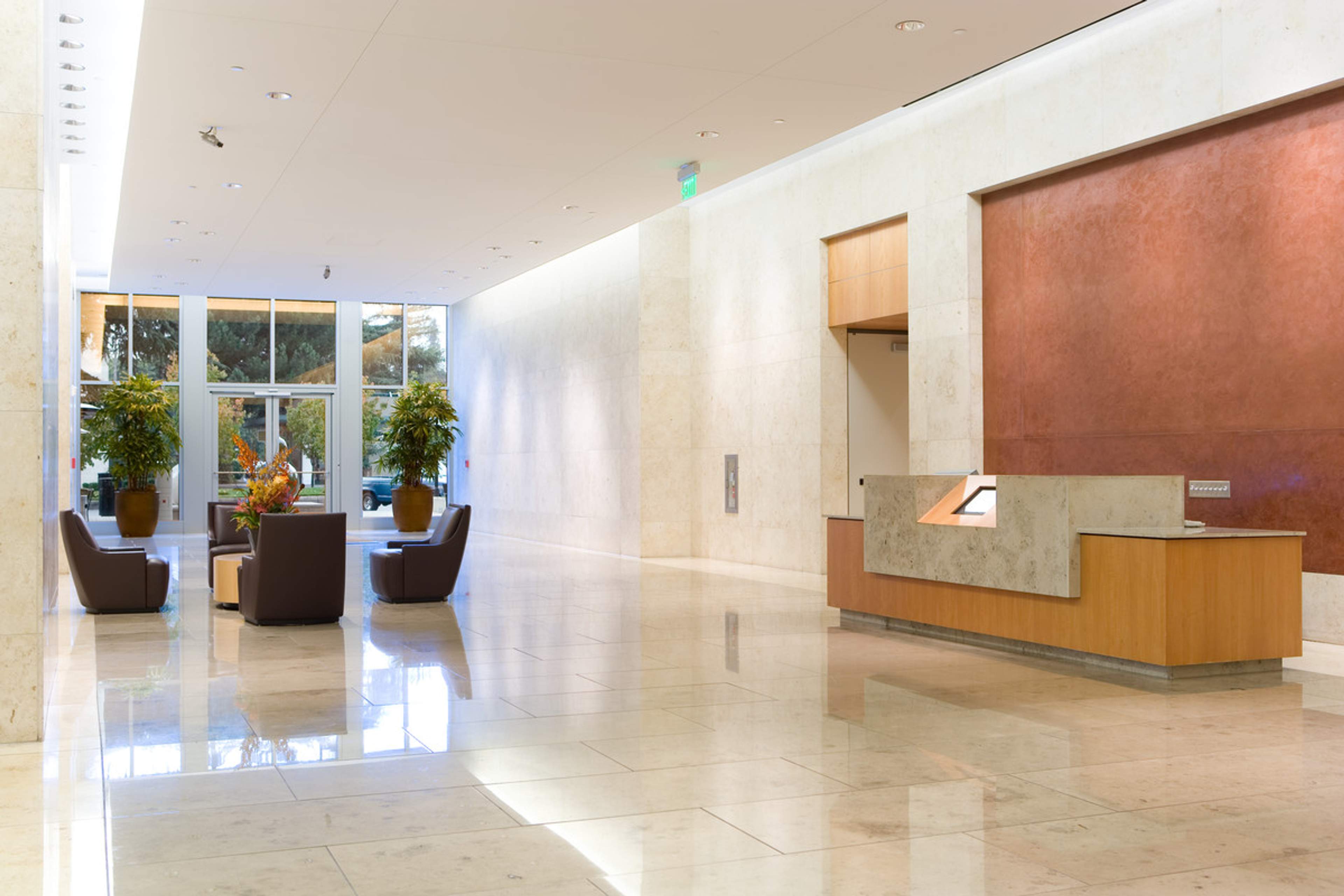 Interior view of 400 Castro lobby