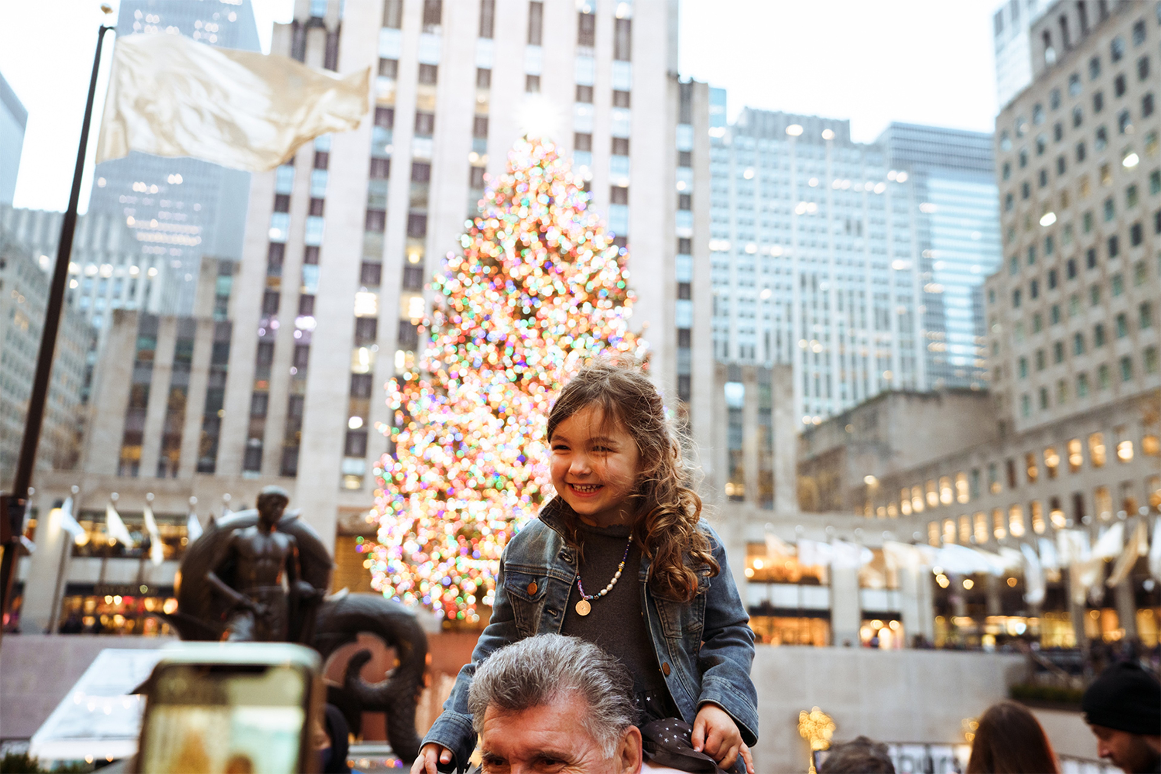 The Rockefeller Center Holiday Spirit