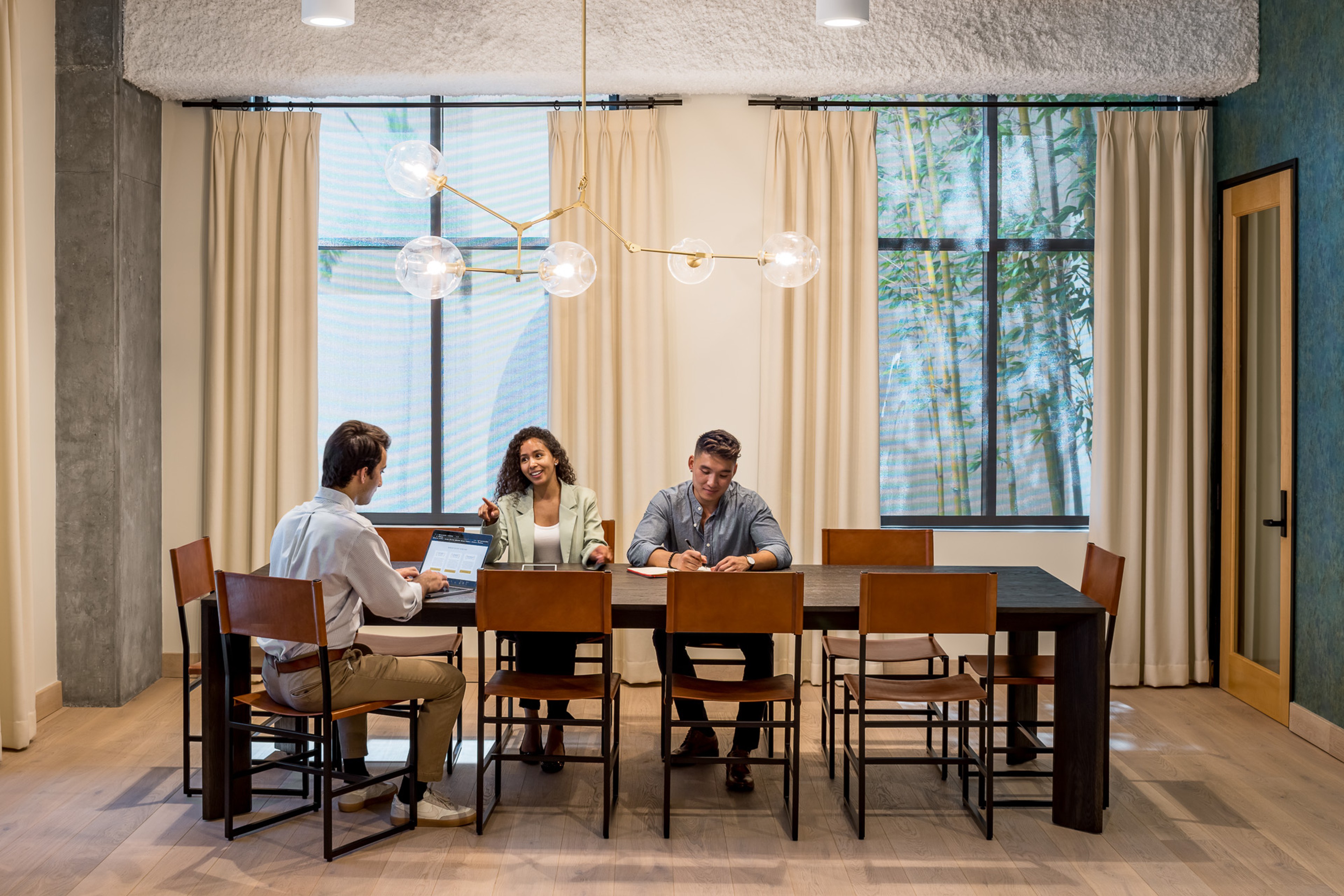 People sitting at a table