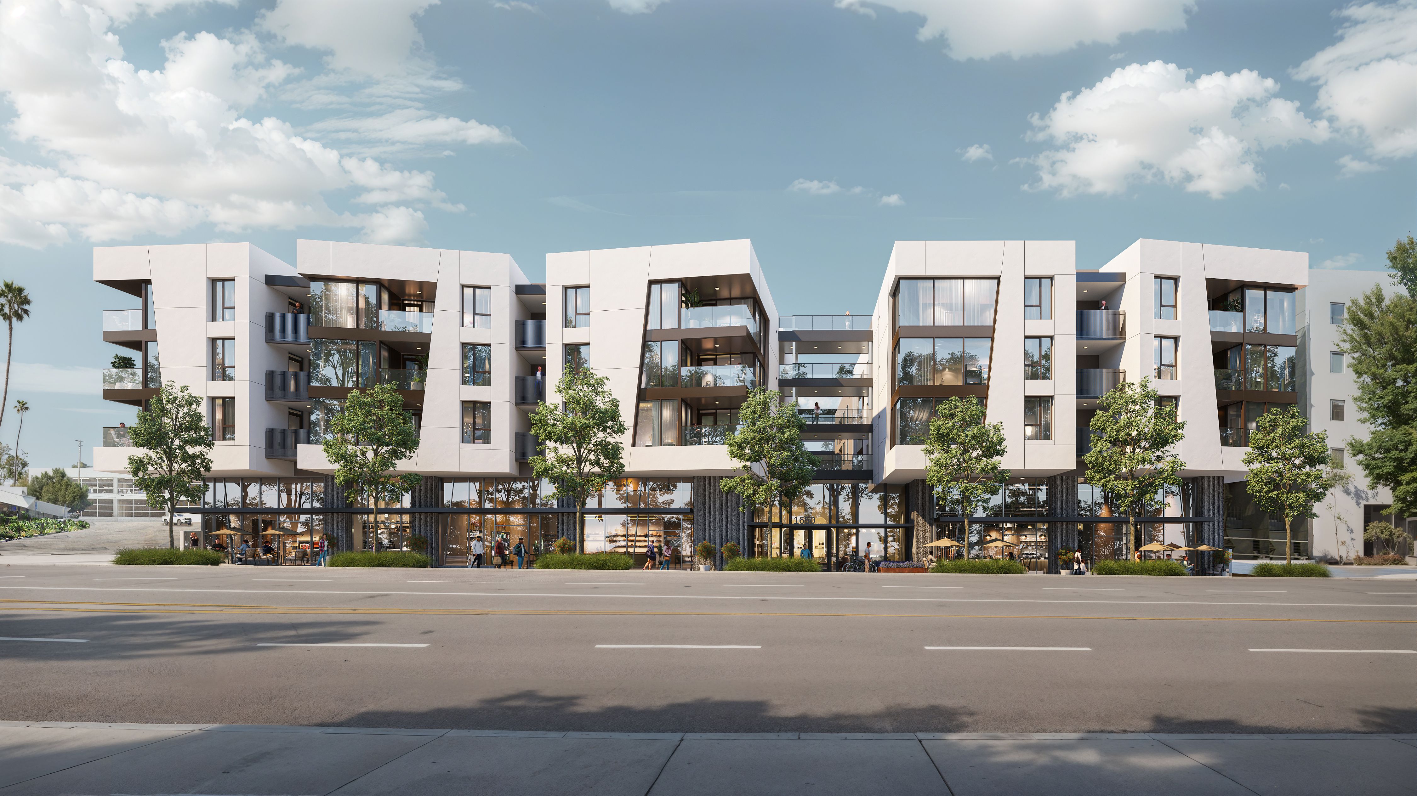 Exterior view of the Santa Monica Collection building