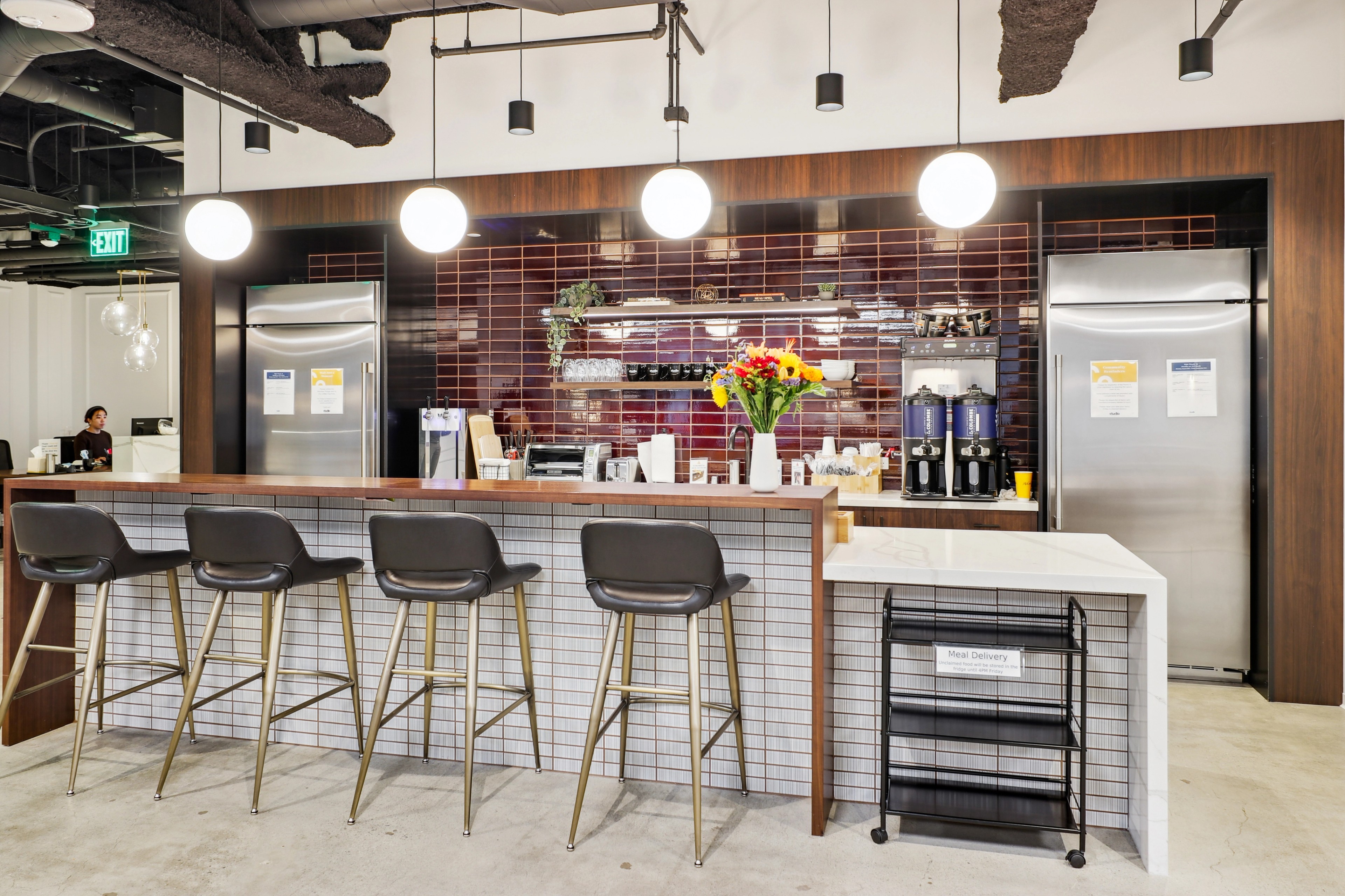 Interior view of 333 Bush kitchen area