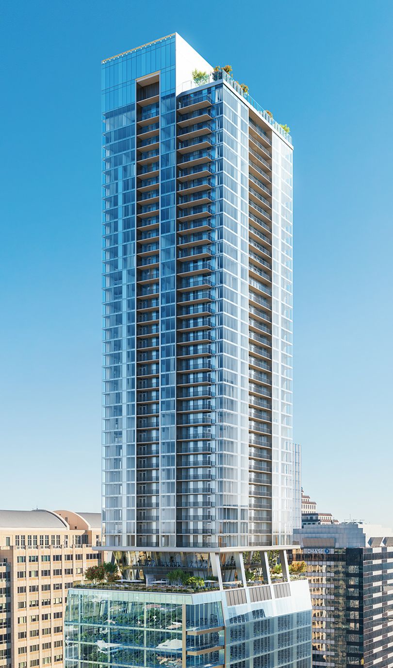 Exterior rendering of ATX Tower in Austin Texas