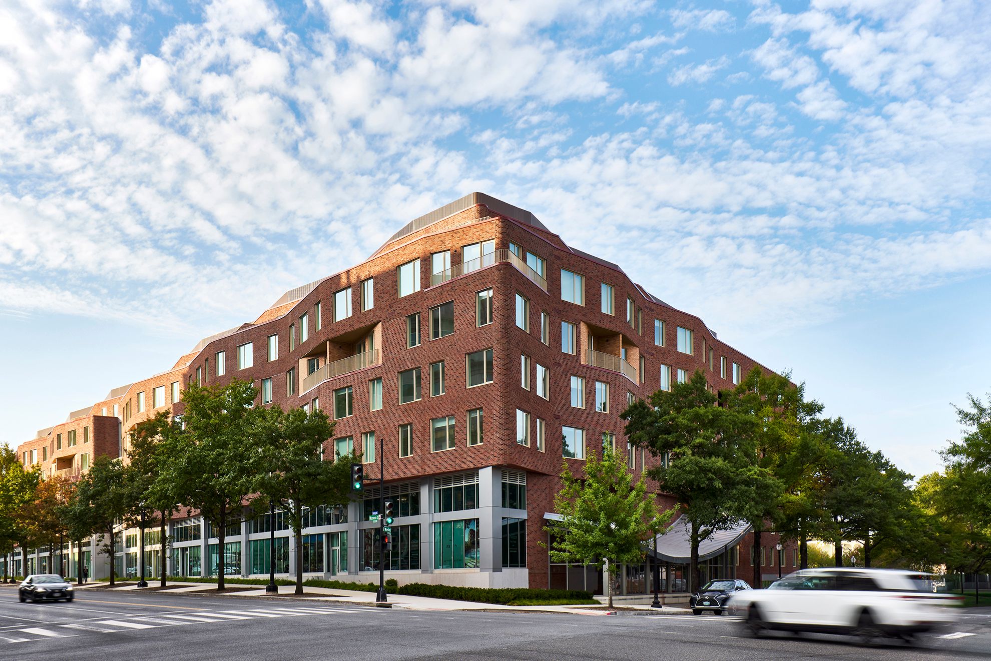 Residences at Mazza building exterior on Wisconsin Ave NW - Washington, DC