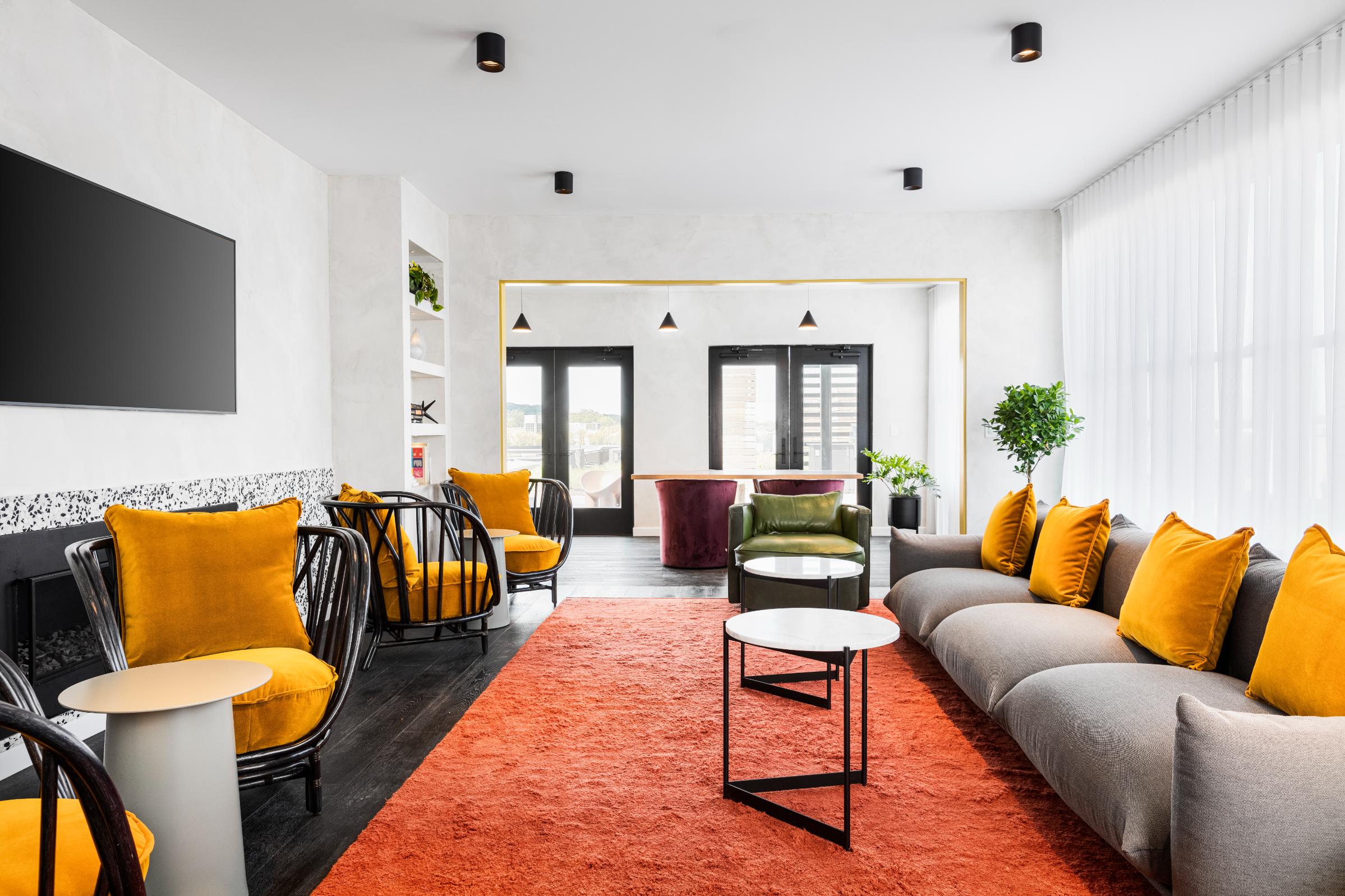 Two South Willow resident lounge seating area - Montclair, NJ