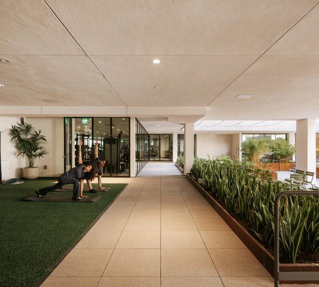 An indoor/outdoor fitness center designed for everyday movement