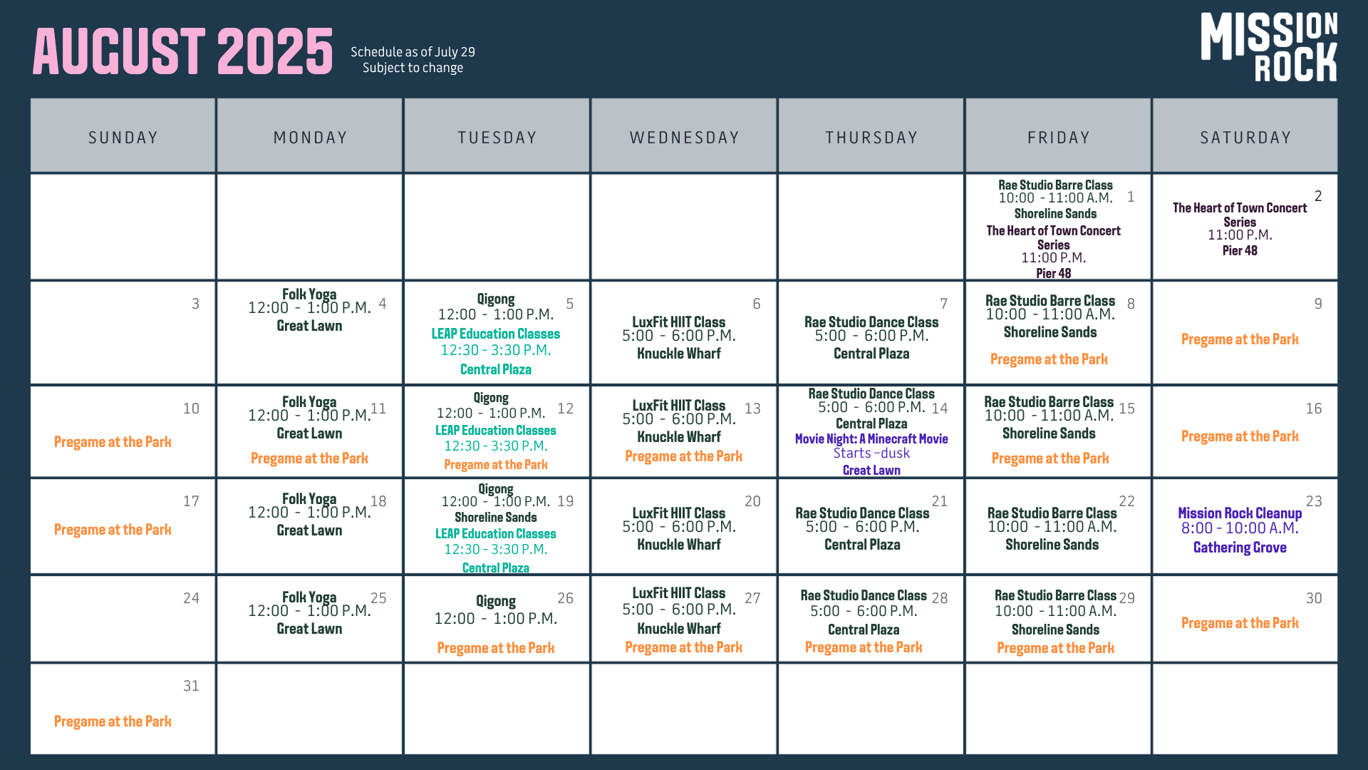 Single event calendar image