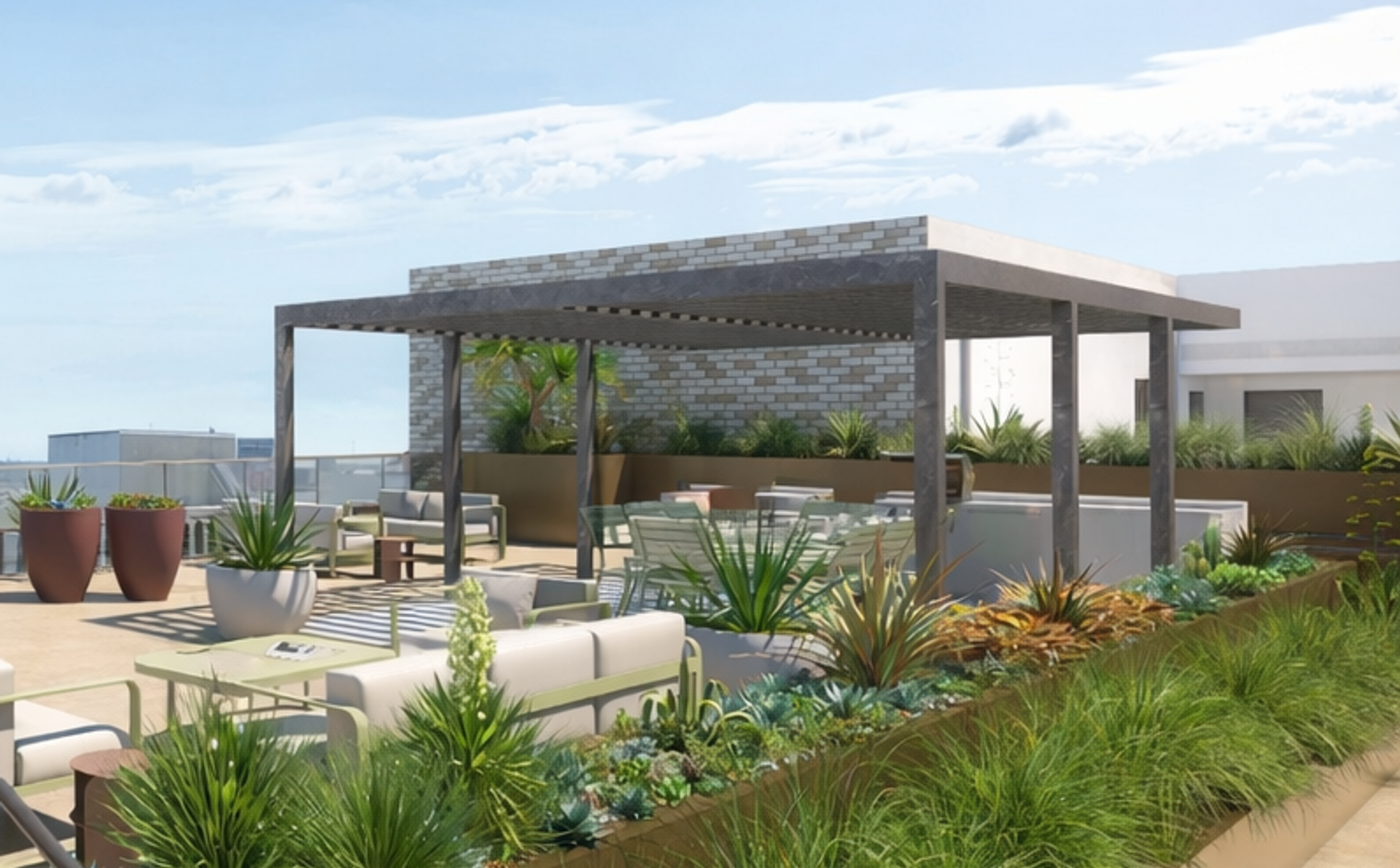 1430 Lincoln | Barbecue stations offer a simple way to gather over food and sweeping ocean views