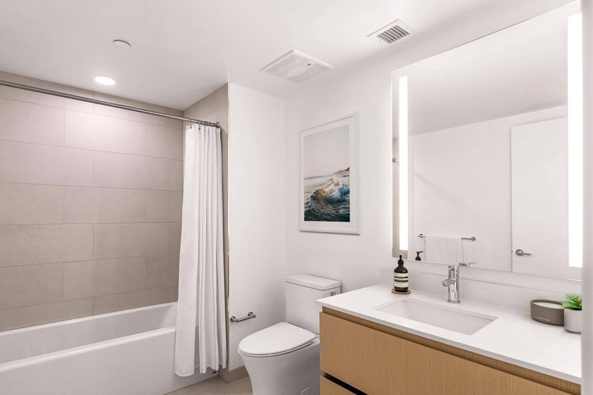 Spa-like bathrooms designed for calm and quiet comfort