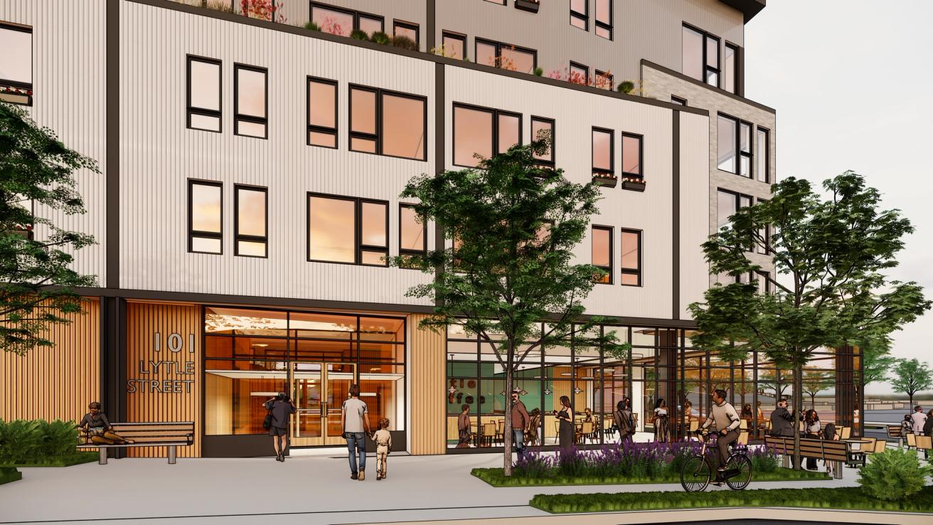 Lytle Street Apartment Building Rendering