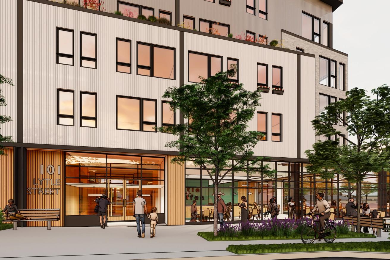 Lytle Street Apartment Building Rendering