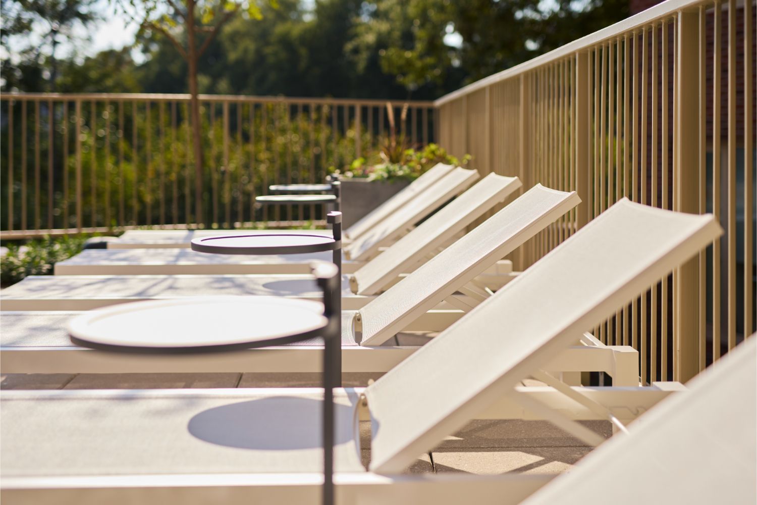 Photo of pool seating