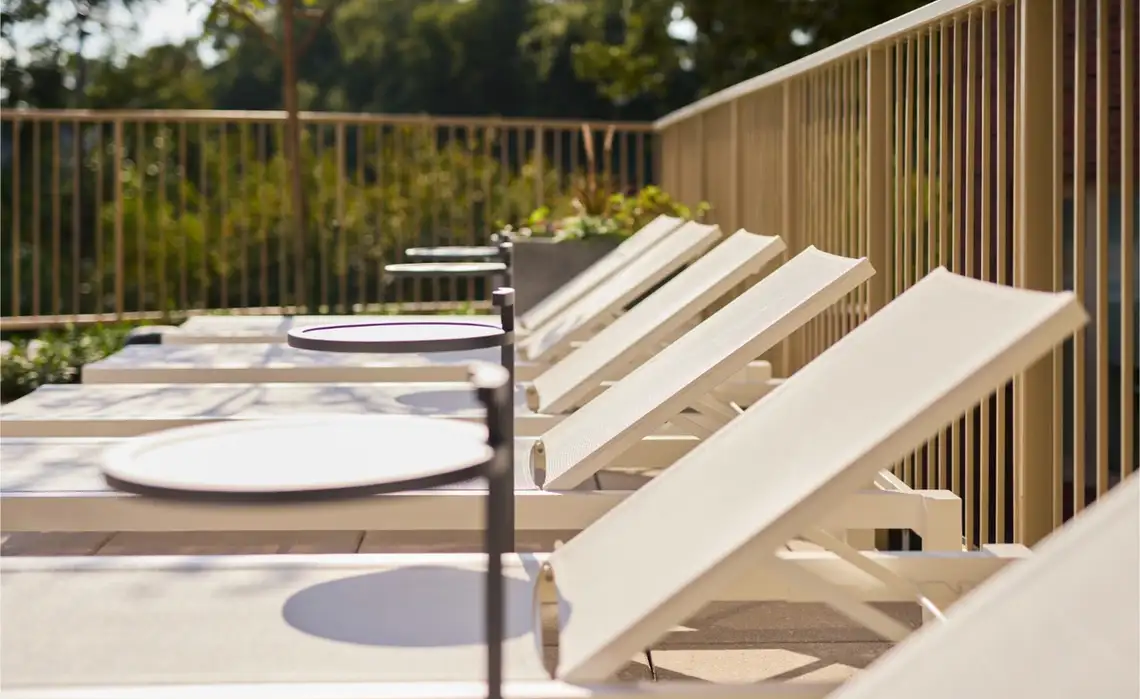 Photo of pool seating