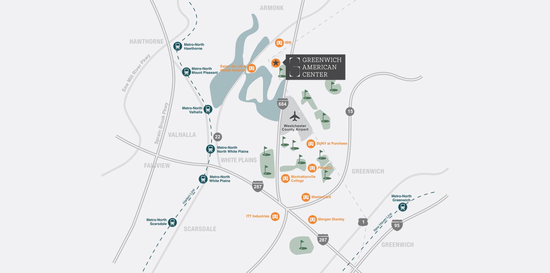 A detailed map of the city center, with various landmarks and streets, is presented in a modern, clean design.