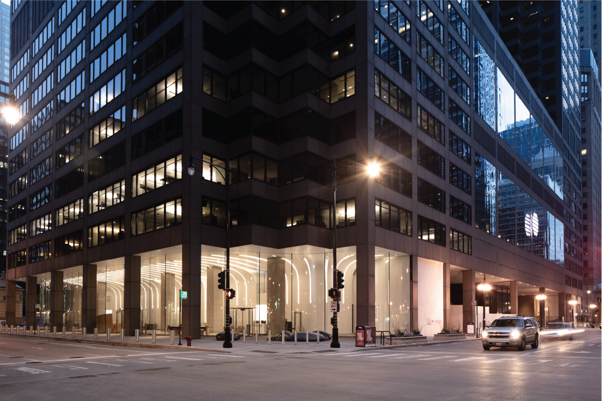 the CME Center located at 30 South Wacker Drive in Chicago.