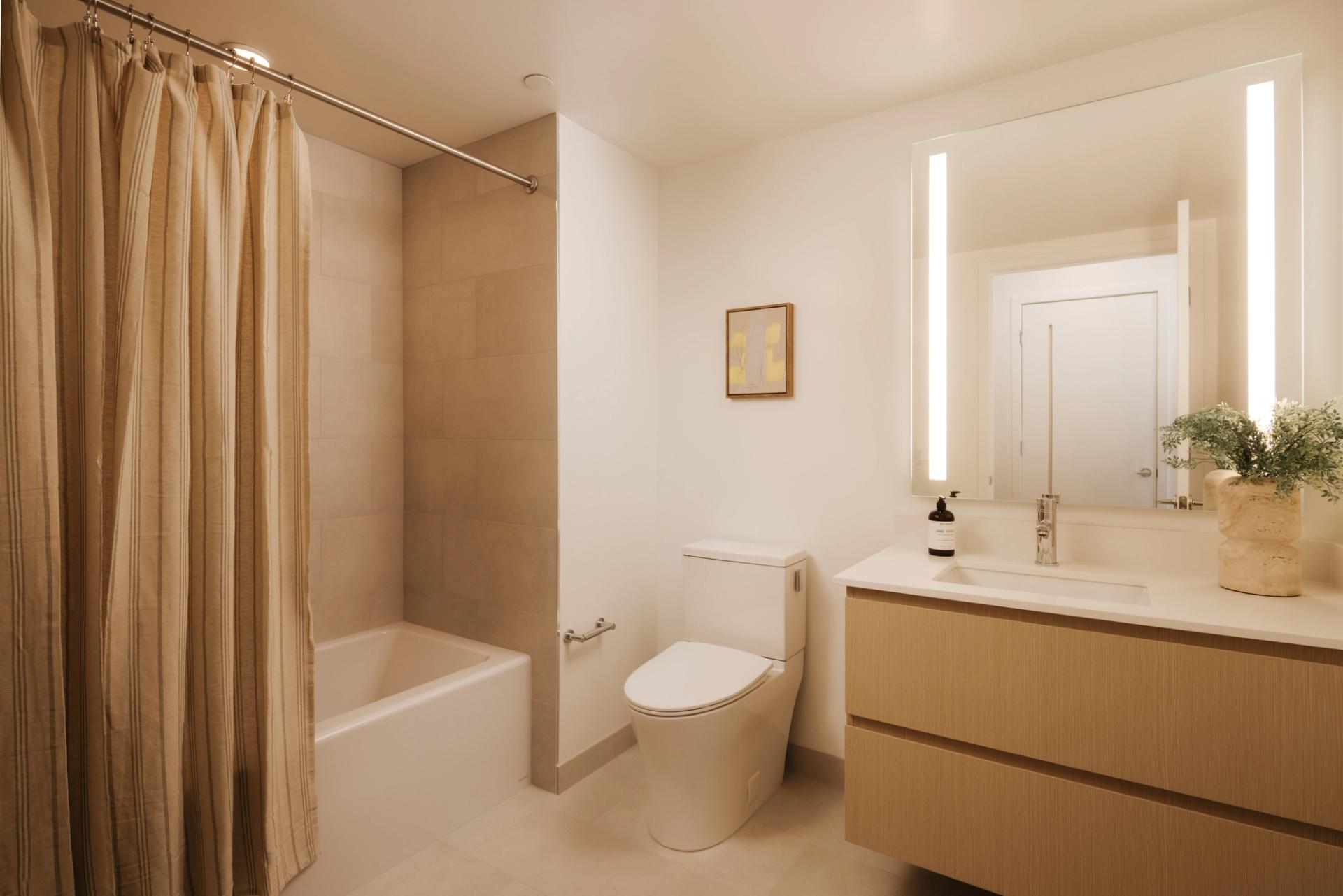 Spa-like bathrooms designed for calm and quiet comfort