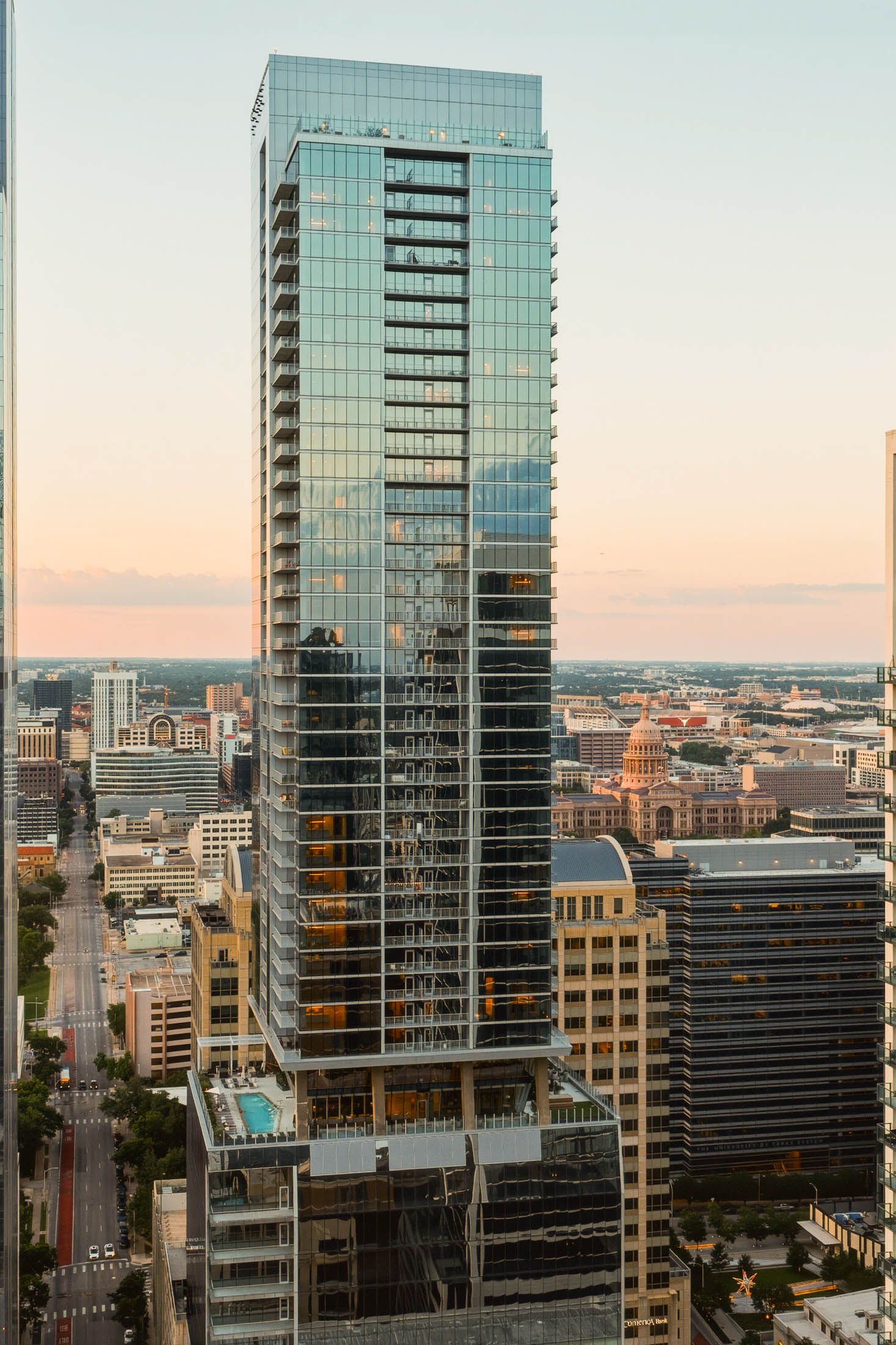 Exterior rendering of ATX Tower in Austin Texas