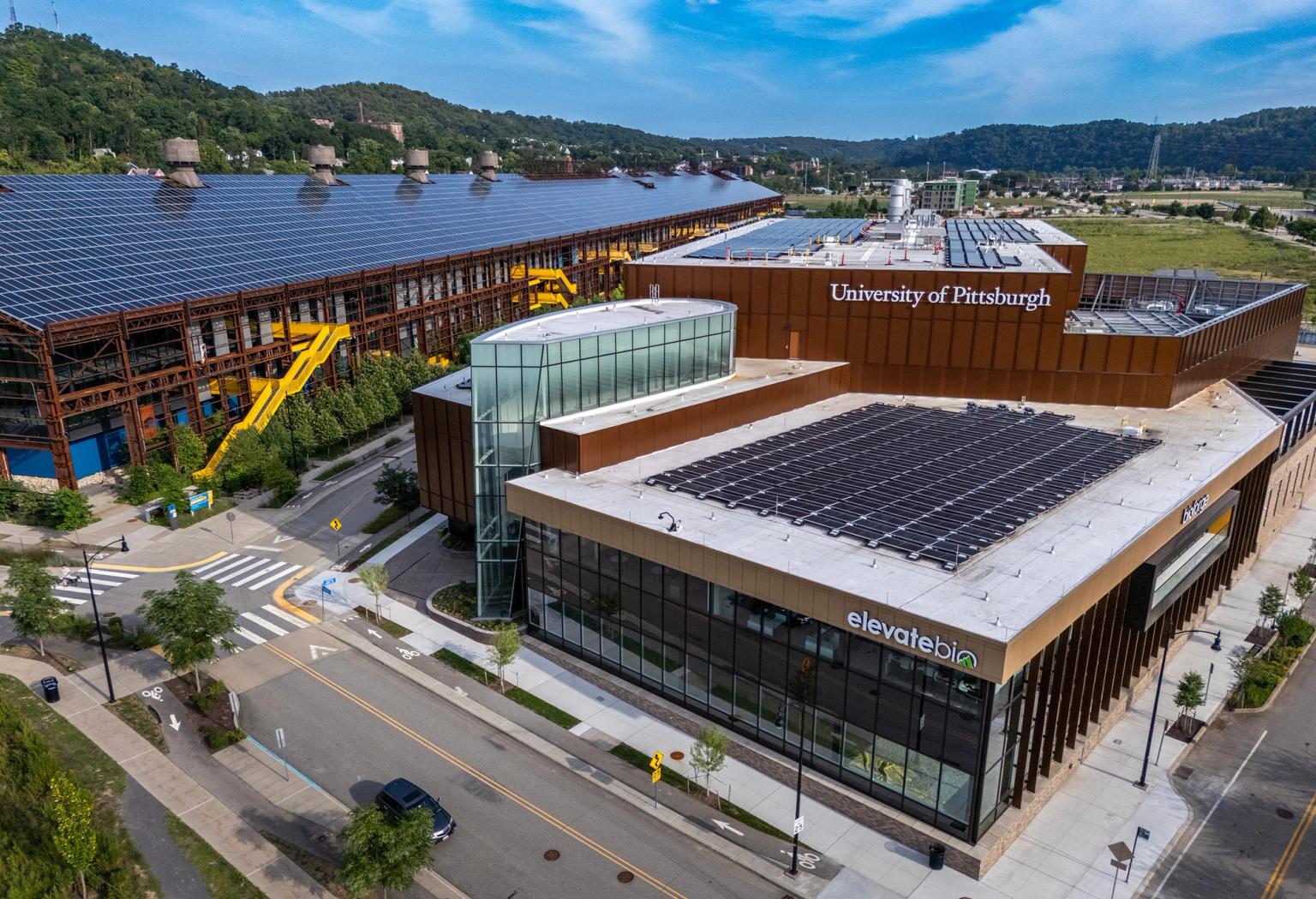 the BioForge facility by the University of Pittsburgh located at the Hazelwood Green development site in Pittsburgh,