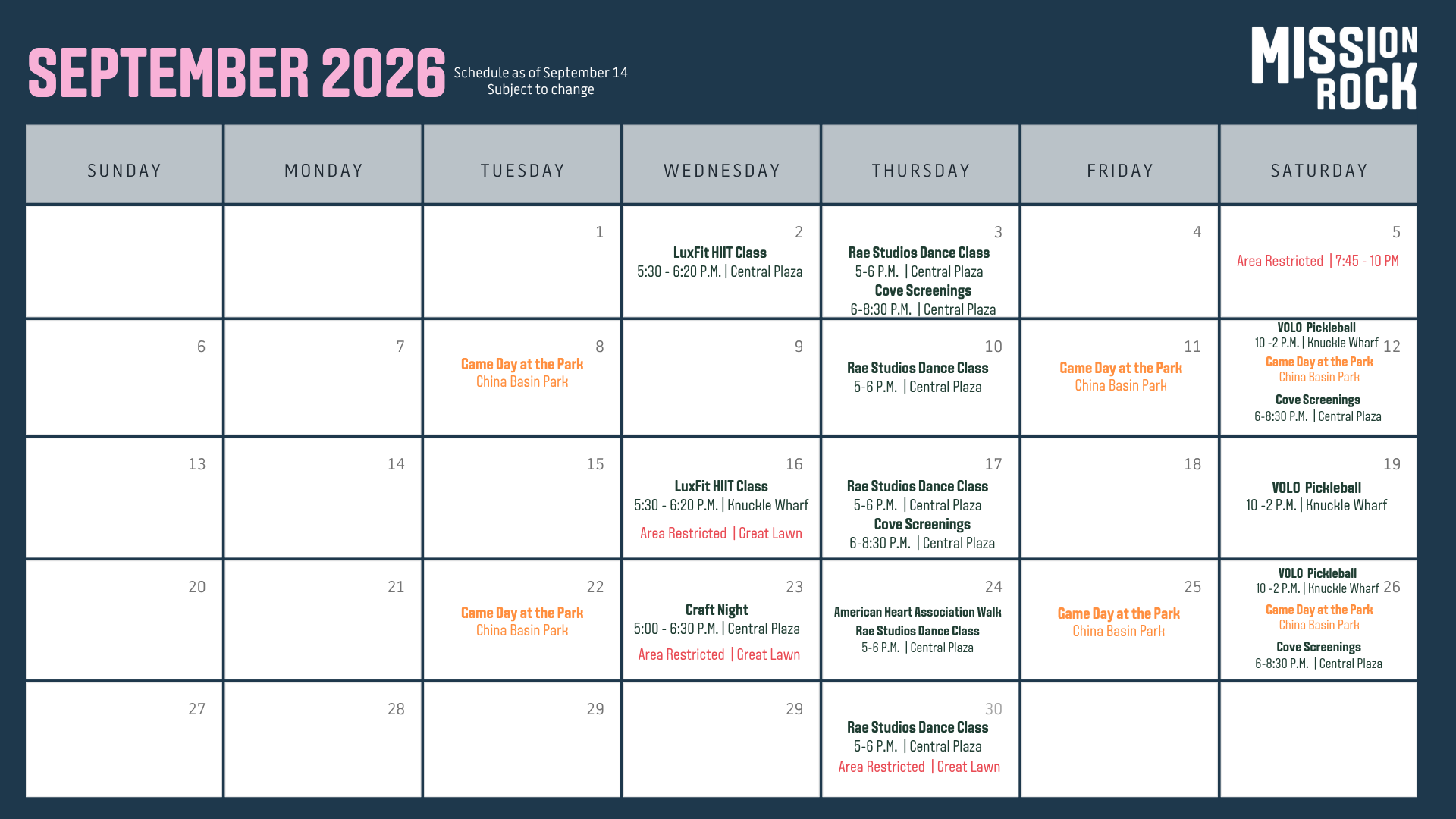 Single event calendar image