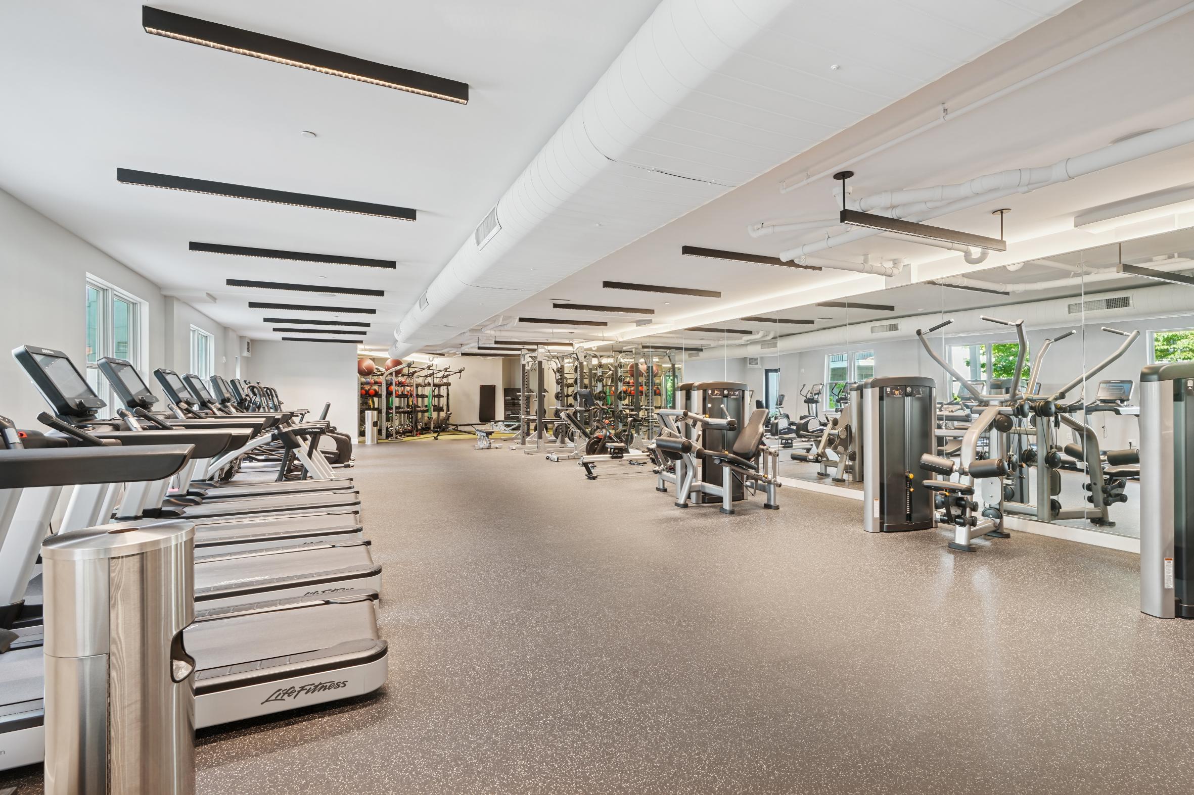 Two South Willow fitness center interior - Montclair, NJ