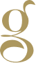 Stylized gold letter "G" with a curved tail, set against a black background.