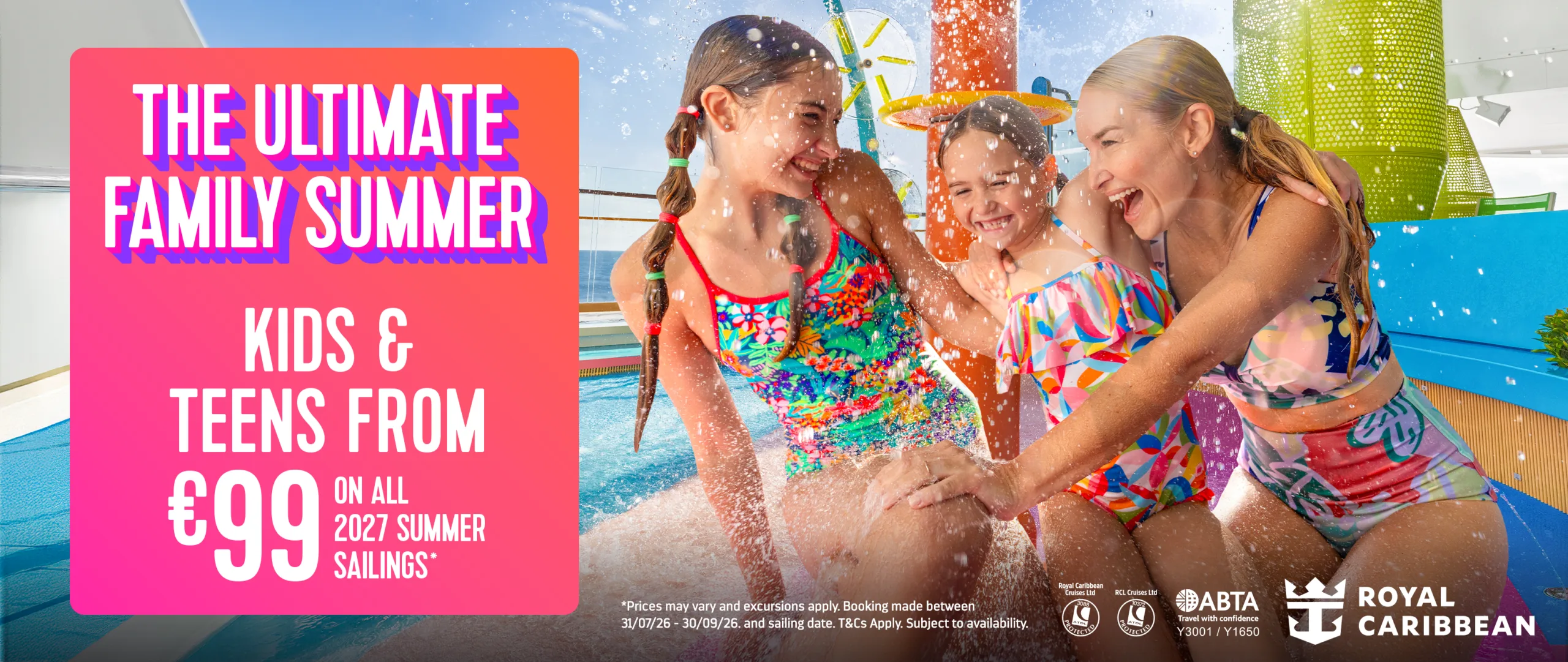 Royal Caribbean: kids and teens from €99 on all 2027 summer sailings