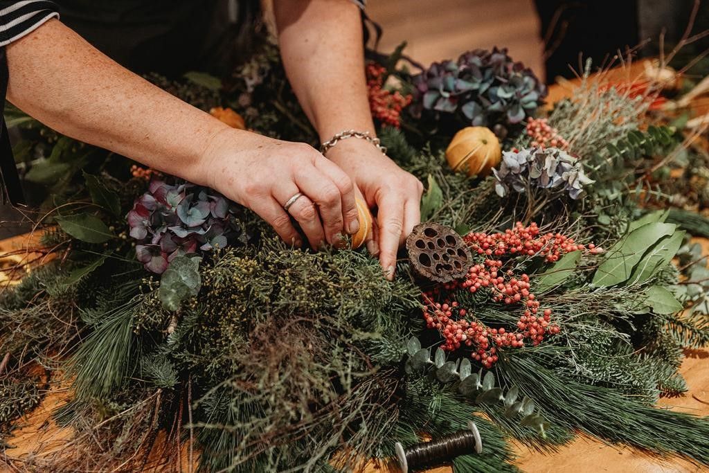 Luxury Festive Wreath Making Workshop | University Arms Hotel