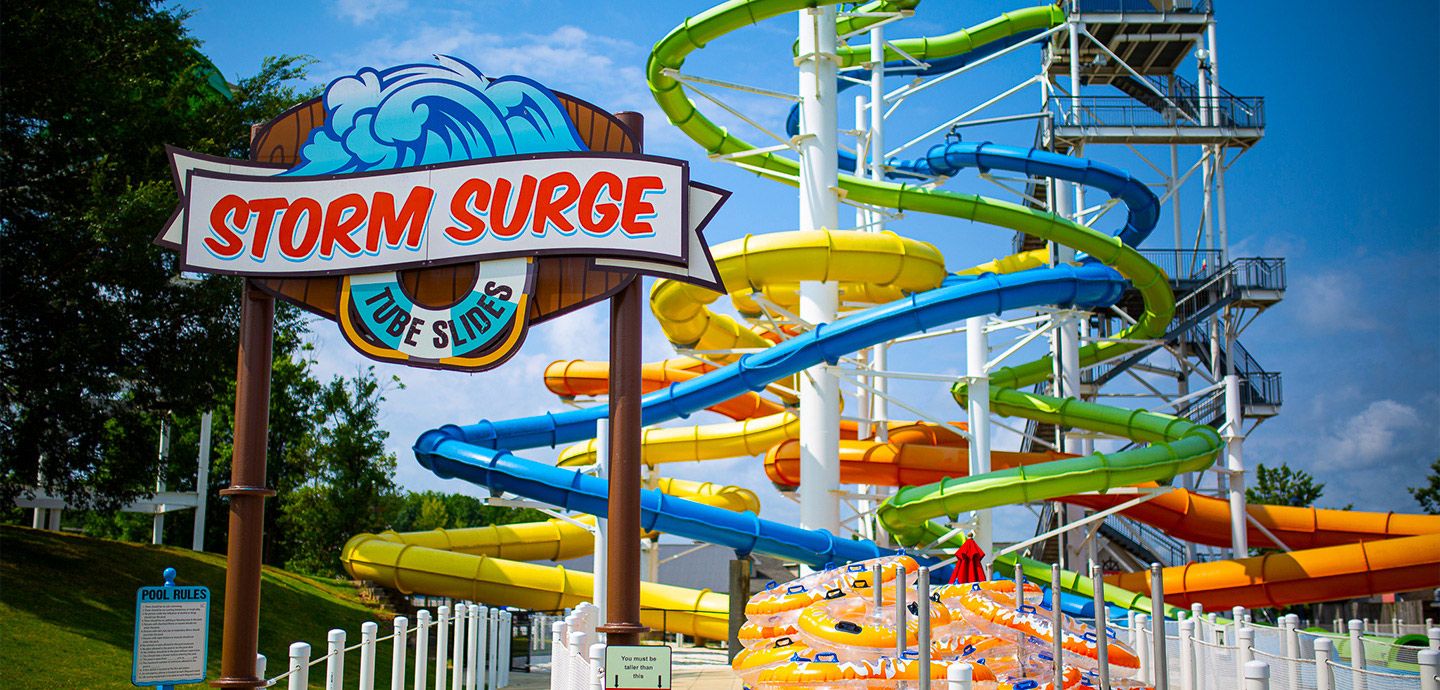 Carowinds - Storm Surge Tube Slides | Ride | Carowinds