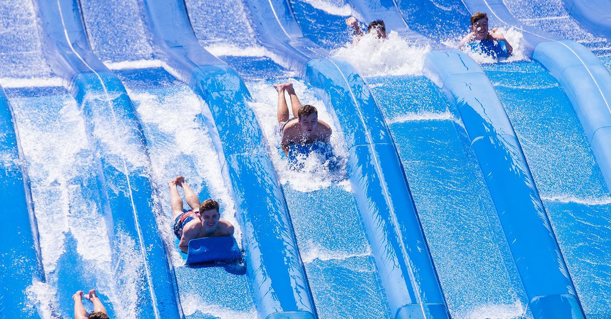 3 60 Rash Ride Raging Waters Racing Mat Water Slides | Riptide Racer | CW Splash Works