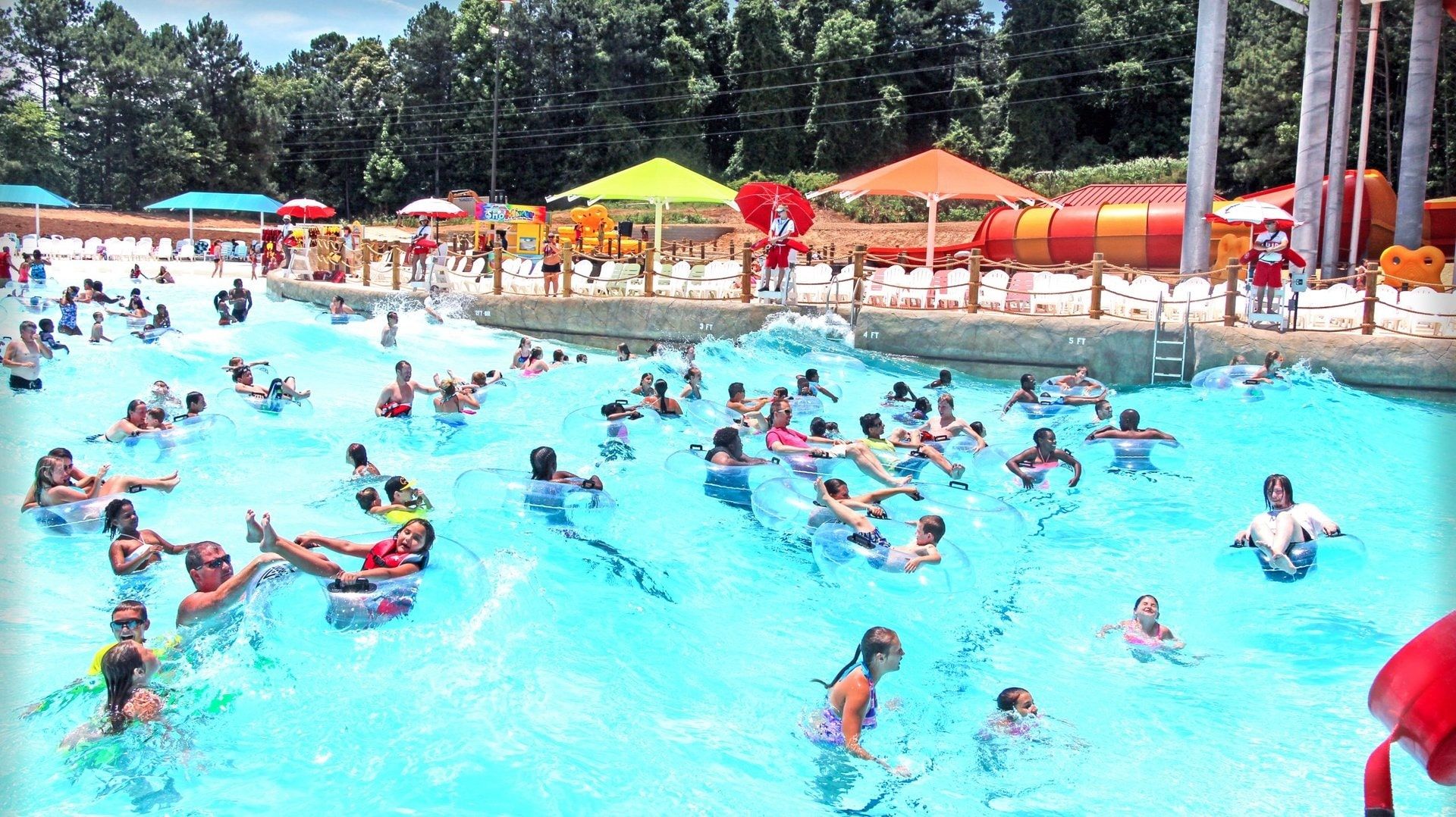 Six Flags Over Georgia - Calypso Bay Wave Pool | Ride | Six Flags