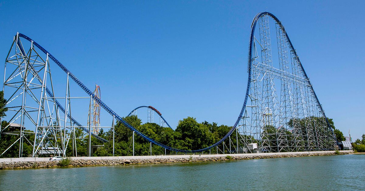 Millennium Force at Cedar Point in official park imagery