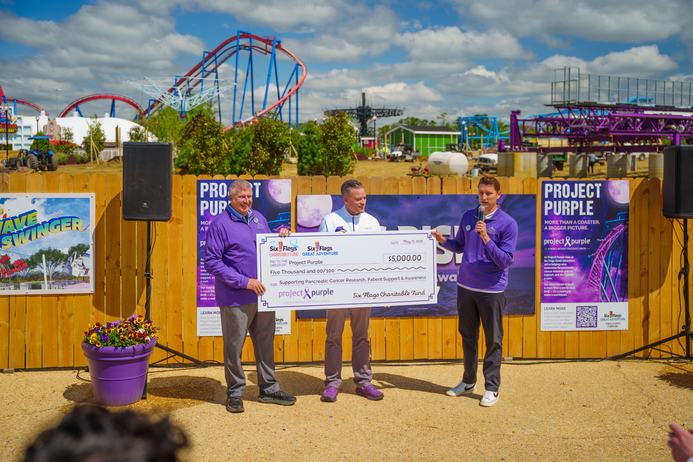 Six Flags Great Adventure Partners With Project Purple